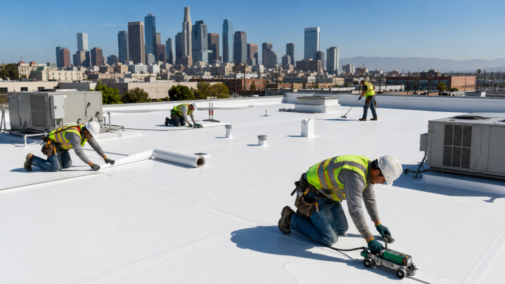 TPO roofing orange