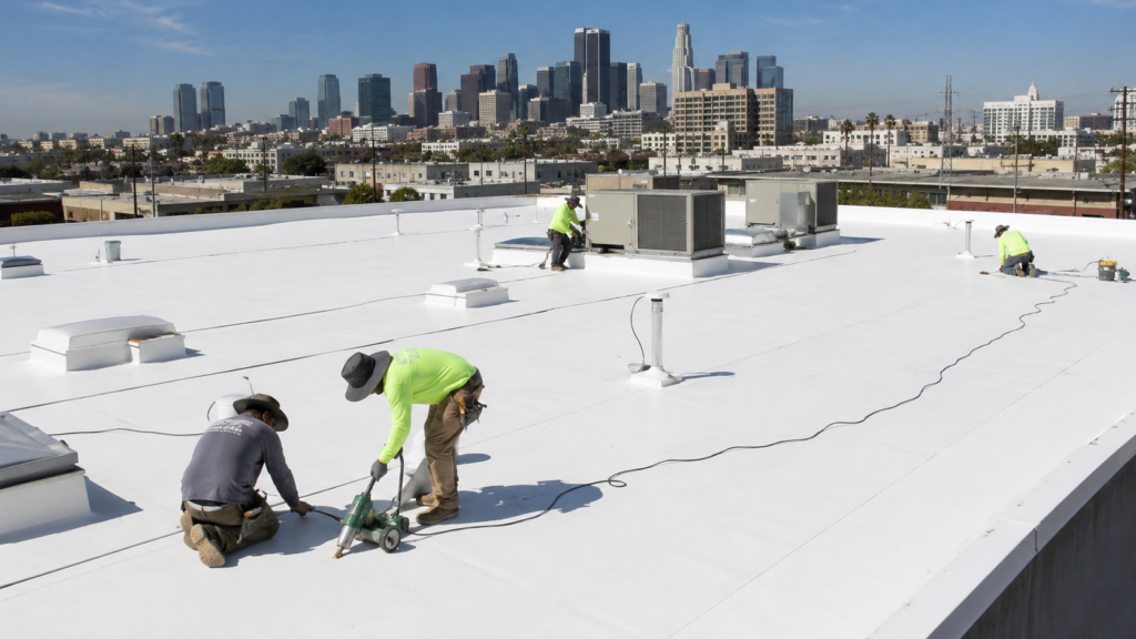 TPO roofing orange