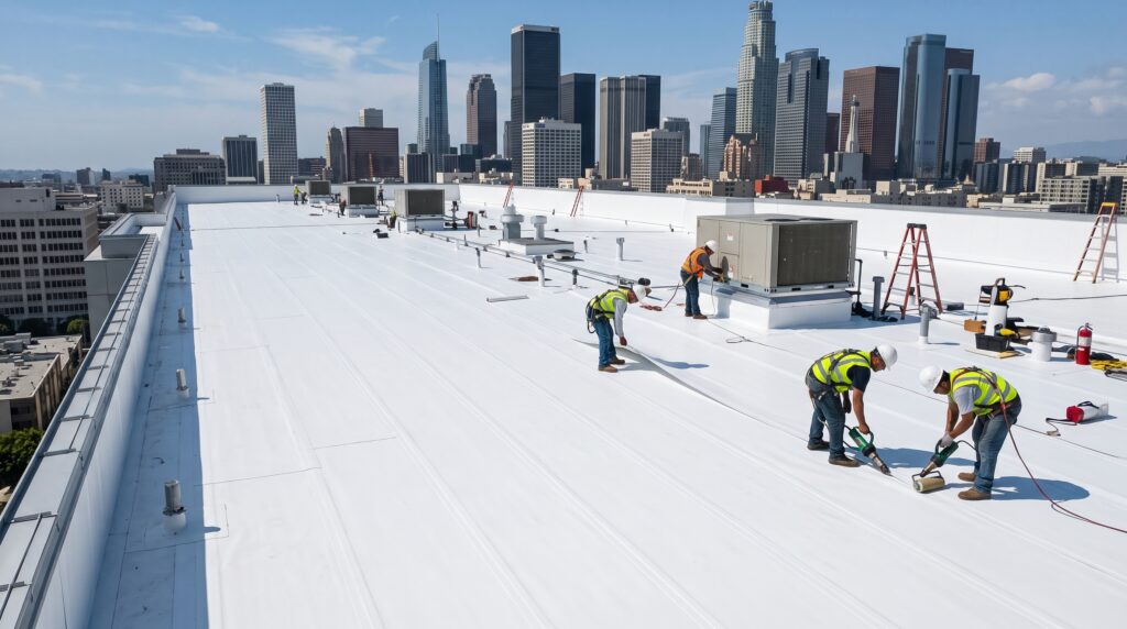 TPO roofing orange