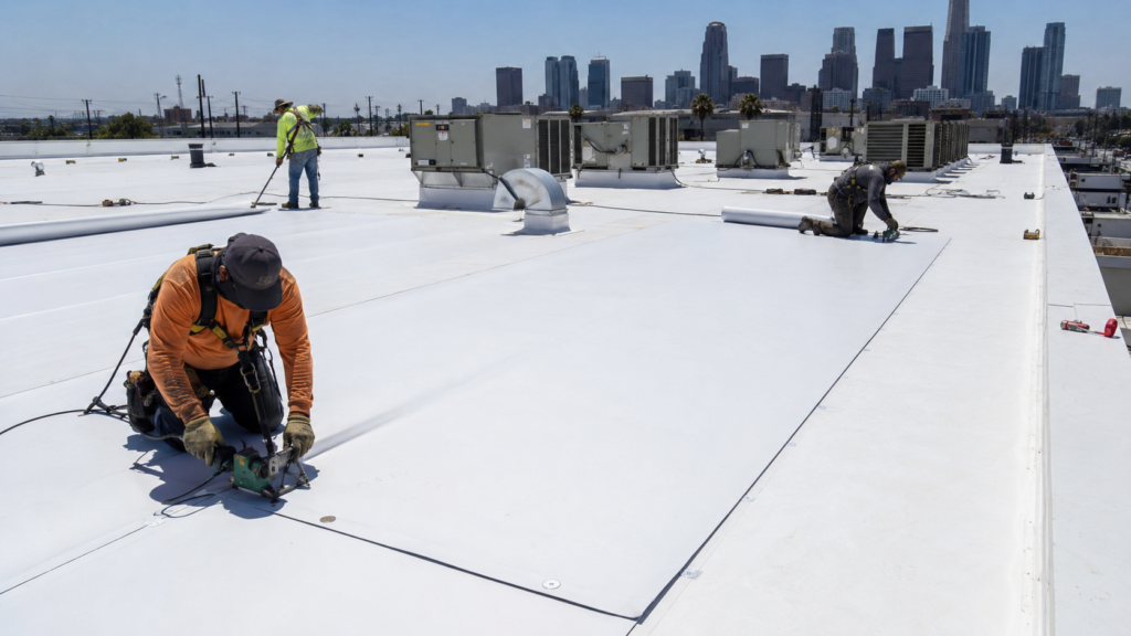TPO roofing orange